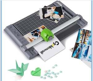 CGOLDENWALL 4-in-1 A4 Rotary Paper Cutter with 4 Blades